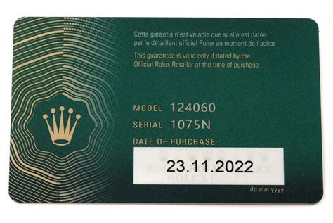 rolex new warranty card|rolex warranty card for sale.